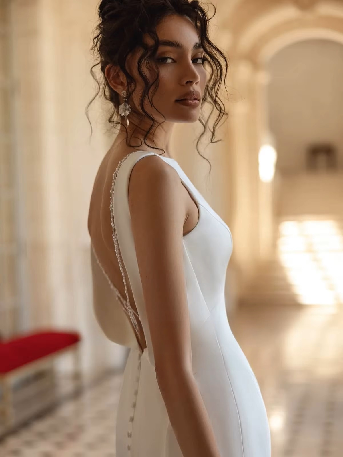 SoDigne Mermaid Satin Beach Wedding Dresses Sleeveless Backless Bridal Dress Long Wedding Gown Robe De Mairee Customized 3 SoDigne Mermaid Satin Beach Wedding Dresses Sleeveless Backless Bridal Dress Long Wedding Gown Robe De Mairee Customized - Image 3