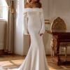 Modern Long Sleeves Mermaid Wedding Dress 2025 Off The Shoulder Pleat Open Back Train Bridal Gown Vestido De Noiva Customized 4 S1d1676b929c94181b319ee742d7c6d61k Cropped