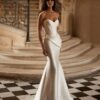 Elegant Mermaid Wedding Dress Women 2025 Sweetheart Pleat Open Back Strapless Train Bridal Gown Vestidos De Noiva Customized