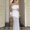 LORIE Lace Beach Wedding Dresses Strapless A-Line Satin Bride Gown Illusion Princess Bridal Dress vestidos de novia Customized 6 S3c087e43542241718be0fac1559308dfR Cropped