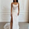 SoDigne Mermaid Lace Wedding Dresses Strapless Sleeveless Bridal Dress Customized Women Split Long Wedding Gown 8 S7564fd78ac494288ab737aa14e7e315fY Cropped