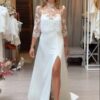 SoDigne Mermaid Satin Wedding Dresses Sleeveless Bridal Dress with Lace Shawl Long Bride Gown vestidos de novia Customized 5 S78889046c4d34ad4938cc9d8ae84ed14U Cropped