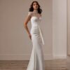 SoDigne Mermaid Lace/Satin Bride Dresses High Neck Short Sleeves Wedding Dress Long Bridal Gowns vestidos de novia Customized 3 S796c25f486854d0c94567fedef75c961v Cropped