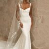 Elegant Mermaid Wedding Dresses For Women 2025 Open Back Spaghetti Straps Simple Bridal Gowns Train Vestidos De Noiva Customized 6 Sa0f34a9f57e44bb2bc79aa0081bc0400V Cropped