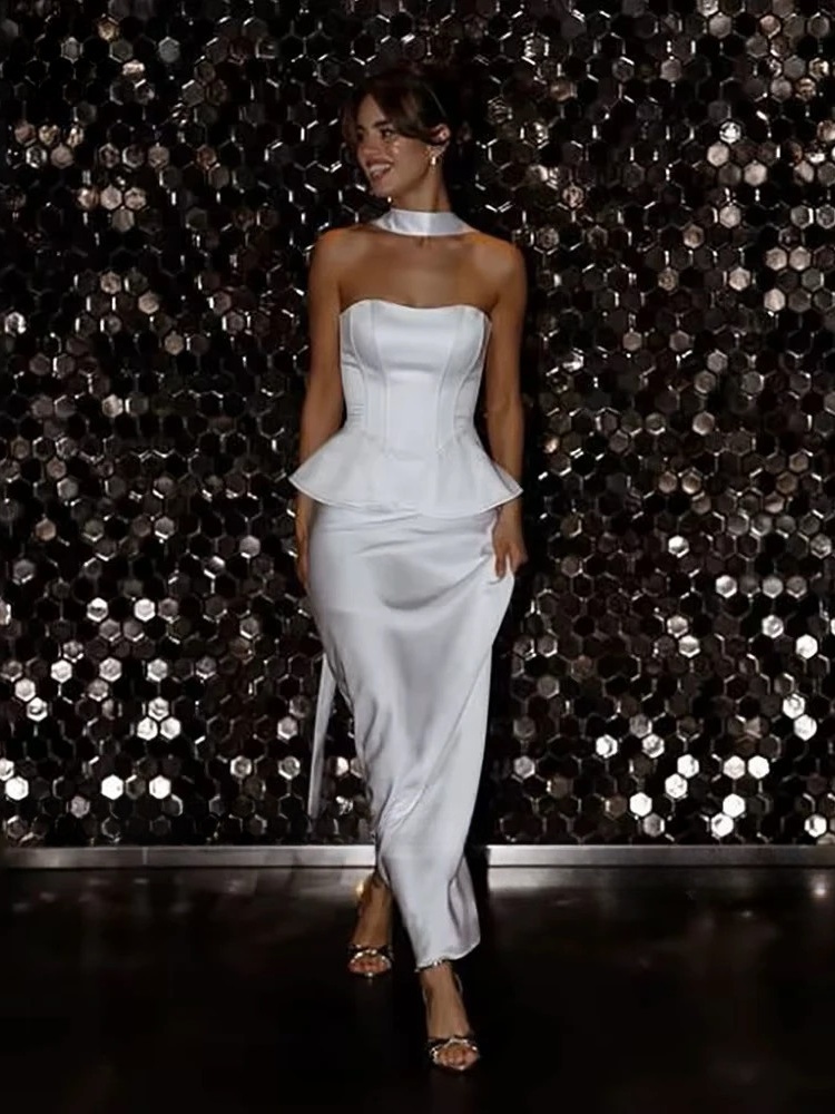 LORIE Corset Mermaid Wedding Dress Elegant Bobycon Two Pieces Strapless Bride Gown 2025 Customized Bride Dress vestidos de novia 2 LORIE Corset Mermaid Wedding Dress Elegant Bobycon Two Pieces Strapless Bride Gown 2025 Customized Bride Dress vestidos de novia - Image 2