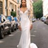 SoDigne Mermaid Satin Wedding Dresses Full Sleeves Lace Appliques Bridal Dress Long Wedding Gown Robe De Mairee Customized 6 Sb5480b80ab134b118162ebb6d1483936N Cropped