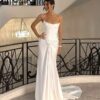 BIGDAY Modern Mermaid Wedding Dress Boat-Neck Lace Appliqued Pleat Open Back Lace-up Bridal Gown Vestido De Noiva Customized 7 Sbf32bb77a5894651854744cc4e960670A Cropped