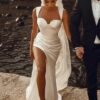 SoDigne Mermaid Satin Wedding Dress Sweetheart Sleeveless Bridal Gown Split Long Bride Dresses vestidos de novia Customized 6 Sd3091786cce7411dbf22def55dd7a260E Cropped