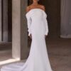 BIGDAY Long Sleeve Off The Shoulder Strapless Pleat Wedding Dress Open Back Sweep Train Bridal Gown Vestido De Noiva Customized 5 Sd60c989f183a4655b1cf4f6f03587d19G Cropped