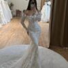SoDigne Mermaid Lace Wedding Dresses Off Shoulder Long Sleeves Bridal Dress Boho Wedding Gown Robe De Mairee Customized 8 Sdaf9a196ba9146d0ab99e98351c770c9q Cropped